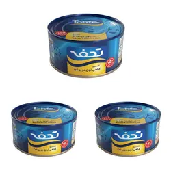 کنسرو ماهی تون در روغن تحفه - 150 گرمی بسته 3 عددی
