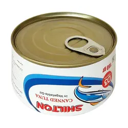 کنسرو ماهی تون در روغن شیلتون - 180 گرمی