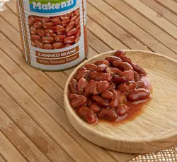 کنسرو لوبیا چیتی با سس گوجه فرنگی مکنزی - 380 گرم