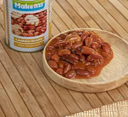 کنسرو لوبیا چیتی با قارچ مکنزی - 380 گرم