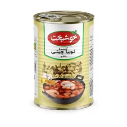 کنسرو لوبیا چیتی با قارچ خوشبخت - 380 گرمی