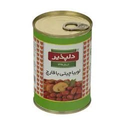 کنسرو لوبیا با قارچ دلپذیر - 420 گرمی