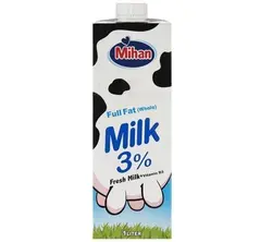 شیر پر چرب میهن - 1 لیتر