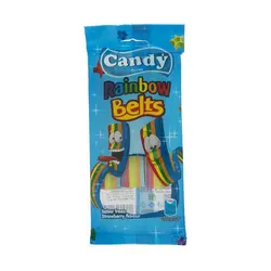 پاستیل نواری رنگین کمان کندی میکس - 85 گرمی