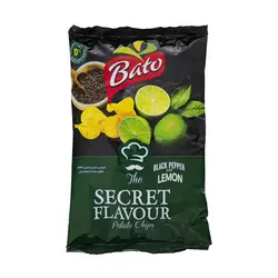 چیپس باتو با طعم فلفل سیاه و لیمو ترش - 90 گرمی