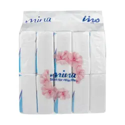دستمال کاغذی 100 برگ مینا - مدل Blue - بسته 10 عددی
