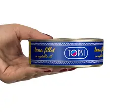 کنسرو ماهی فیله تن در روغن گیاهی تاپسی - مقدار 240 گرم