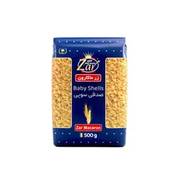 ماکارونی صدفی سوپی زرماکارون - بسته بندی 500 گرمی