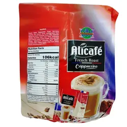 کاپوچینو مدل فرنچ رست علی کافه - بسته 20 عددی