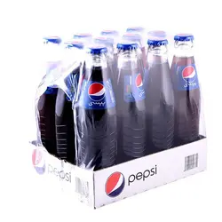 نوشابه گازدار شیشه ای پپسی - حجم 250 میلی لیتر - بسته 12 عددی