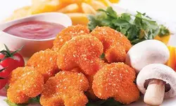 ناگت مرغ و قارچ پخته شده منجمد - مقدار 250 گرم