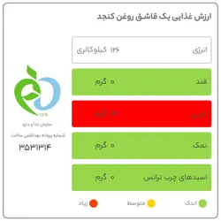 روغن کنجد، کانولا و آفتابگردان سرخ کردنی داتیس - مقدار 1.8 لیتر