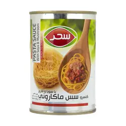 کنسرو سس ماکارونی با سویا و قارچ سحر - مقدار 400 گرم