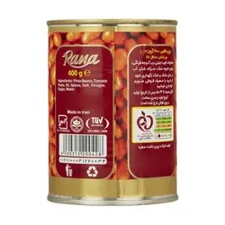 کنسرو لوبیا چیتی با سس تند رعنا - مقدار 400 گرم