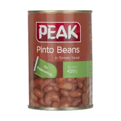 کنسرو لوبیا چیتی با سس گوجه پیک - مقدار 420 گرم