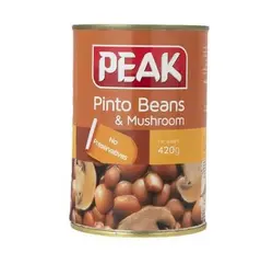 کنسرو لوبیا چیتی با قارچ پیک - مقدار 420 گرم