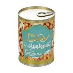 کنسرو لوبیا چیتی با قارچ رعنا - مقدار 400 گرم