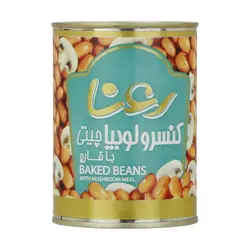 کنسرو لوبیا چیتی با قارچ رعنا - مقدار 400 گرم