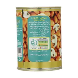 کنسرو لوبیا چیتی با قارچ رعنا - مقدار 400 گرم