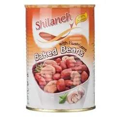کنسرو لوبیا چیتی با قارچ شیلانه - مقدار 380 گرم