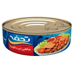کنسرو ماهی تن و لوبیا چیتی تحفه - مقدار 230 گرم