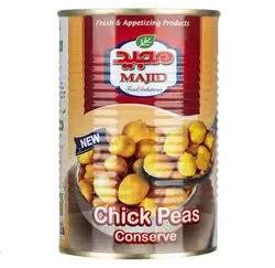 کنسرو نخود آبگوشی در آب نمک مجید - مقدار 400 گرم