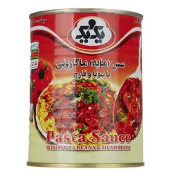 سس مایه ماکارونی با سویا و قارچ یک و یک - مقدار 380 گرم