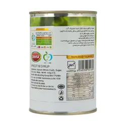 کمپوت زردآلو سحر - مقدار 430 گرم