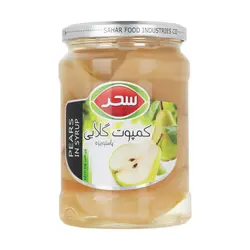 کمپوت گلابی سحر - مقدار 660 گرم