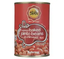 کنسرو لوبیا چیتی با سس چیلی بهروز - مقدار 420 گرم