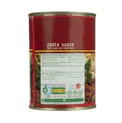 کنسرو سس ماکارونی با سویا و قارچ دلوسه - مقدار 400 گرم