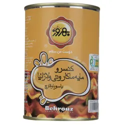 کنسرو مایه ماکارونی و لازانیا با سویا و قارچ بهروز - مقدار 415 گرم