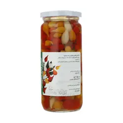 ترشی فلفل بیکوئینی گل باز - مقدار 500 گرم