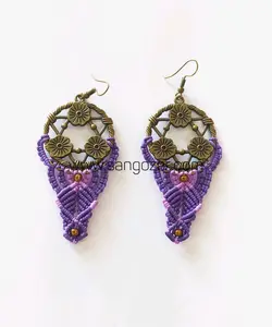 گوشواره مکرومه