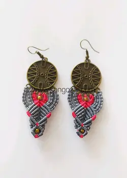 گوشواره مکرومه