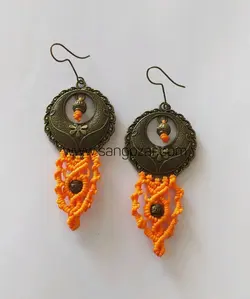 گوشواره مکرومه