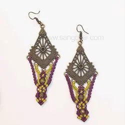 گوشواره مکرومه