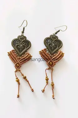 گوشواره مکرومه