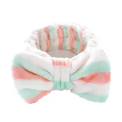 هدبند آرایشی حوله ای زنانه فانتزی سبز قرمز سفید fantasy women's makeup headband - فروشگاه سارالند