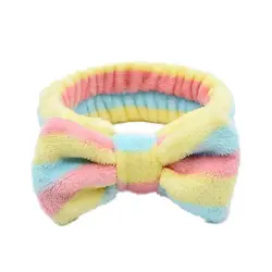 هدبند آرایشی حوله ای زنانه فانتزی زرد صورتی آبی fantasy women's makeup headband - فروشگاه سارالند