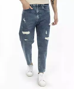 شلوار Mom fit مردانه آبی تیره سوپردرایM17A31901C