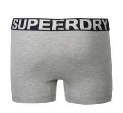 لباس زیر مردانه پک دوتایی طوسی/ سبز سوپردرای M22S31301X