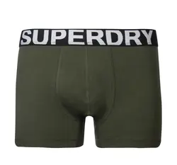 لباس زیر مردانه پک دوتایی طوسی/ سبز سوپردرای M22S31301X