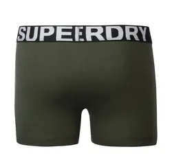 لباس زیر مردانه پک دوتایی طوسی/ سبز سوپردرای M22S31301X