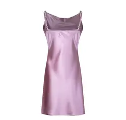 پیراهن دو بنده ساتن صورتی چرک سوپردرایW18S30601T