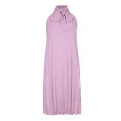 پیراهن پلیسه حریر صورتی چرک سوپردرایW18S30602T