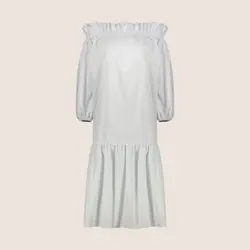 پیراهن زنانه یقه قایقی سوپردرای