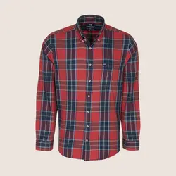 پیراهن مردانه چهارخانه - رگولار سوپردرای