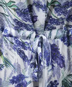 پیراهن طرحدار آبی سوپردرایW18S40601C