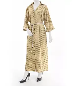 پیراهن طرحدار زرد زنانه سوپردرایW18S40101C